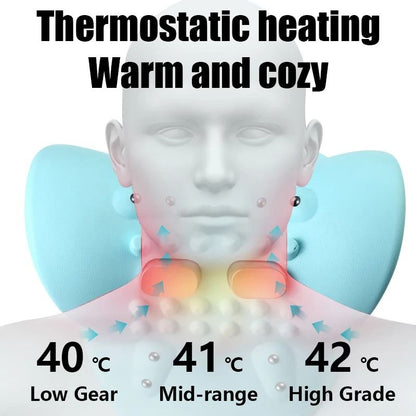 Electric Cervical Neck Massager With Heating And Traction Support 2