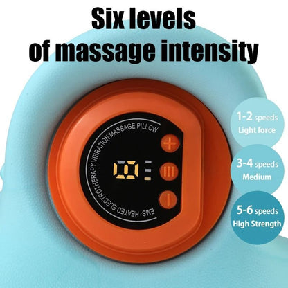 Electric Cervical Neck Massager With Heating And Traction Support 5