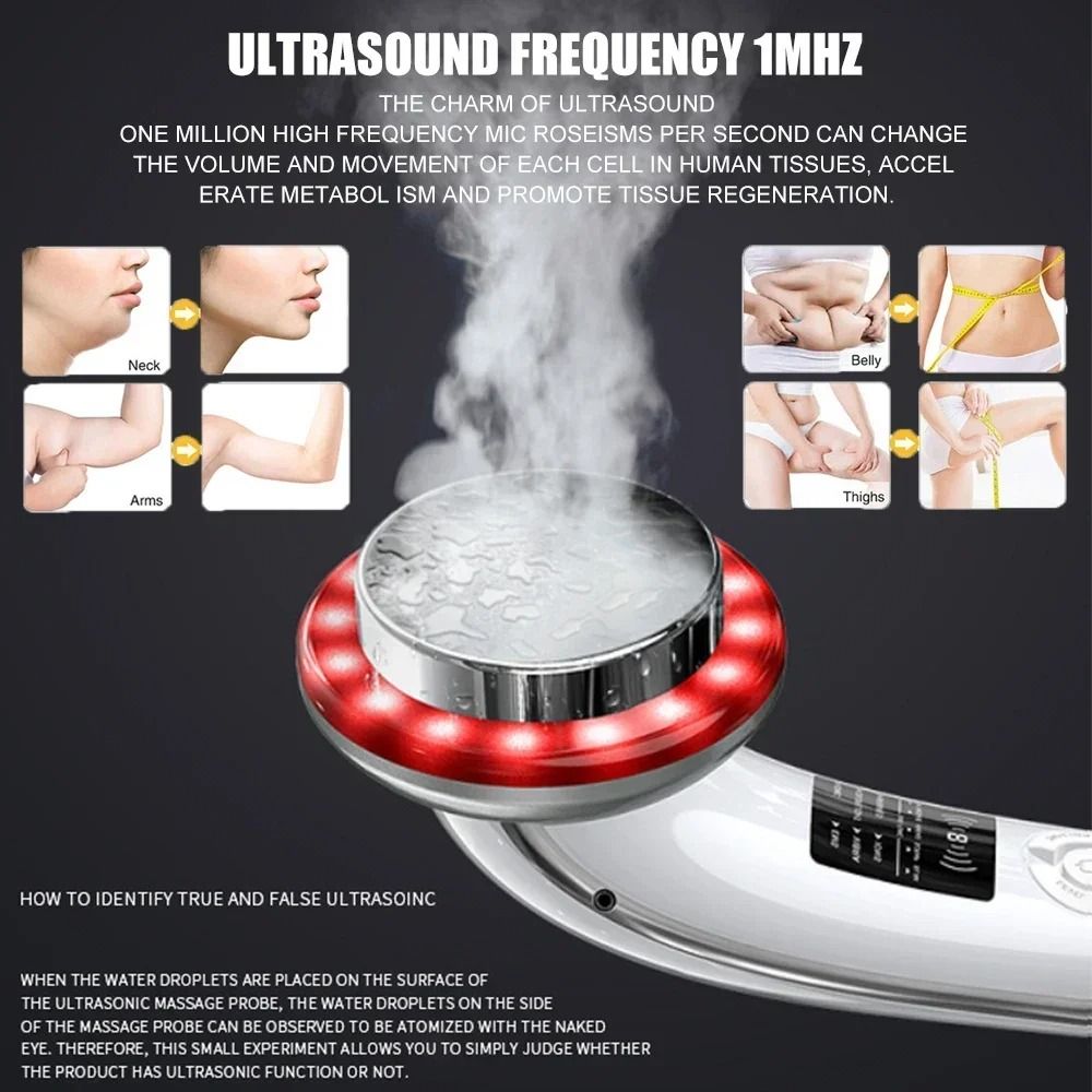 6 In 1 EMS Cavitation And Ultrasound Face And Body Massager 2