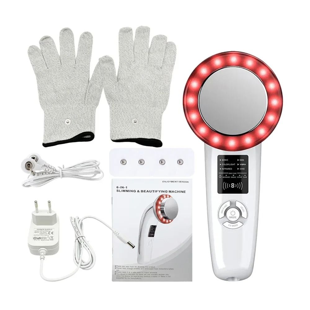 6 In 1 EMS Cavitation And Ultrasound Face And Body Massager 7