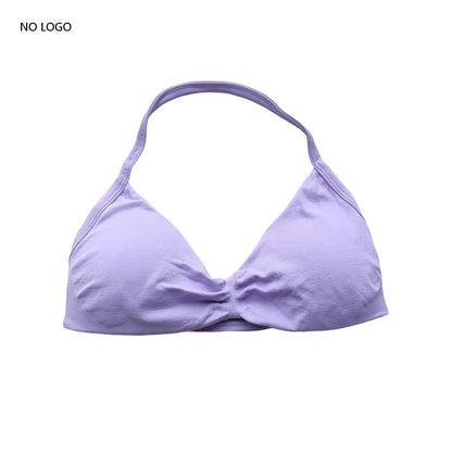 Strappy Backless Yoga Sports Bra for Women, Halter Workout Gym Bra with Removable Cups, Comfortable Activewear Gym Top