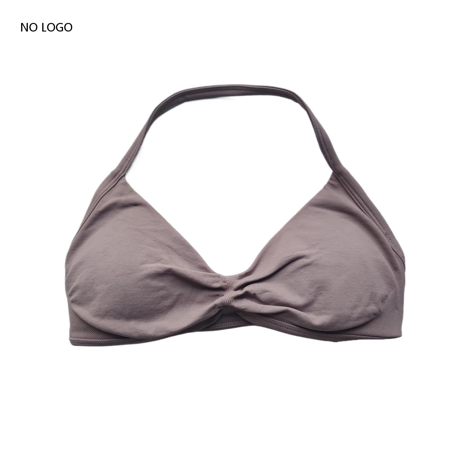 Strappy Backless Yoga Sports Bra for Women, Halter Workout Gym Bra with Removable Cups, Comfortable Activewear Gym Top