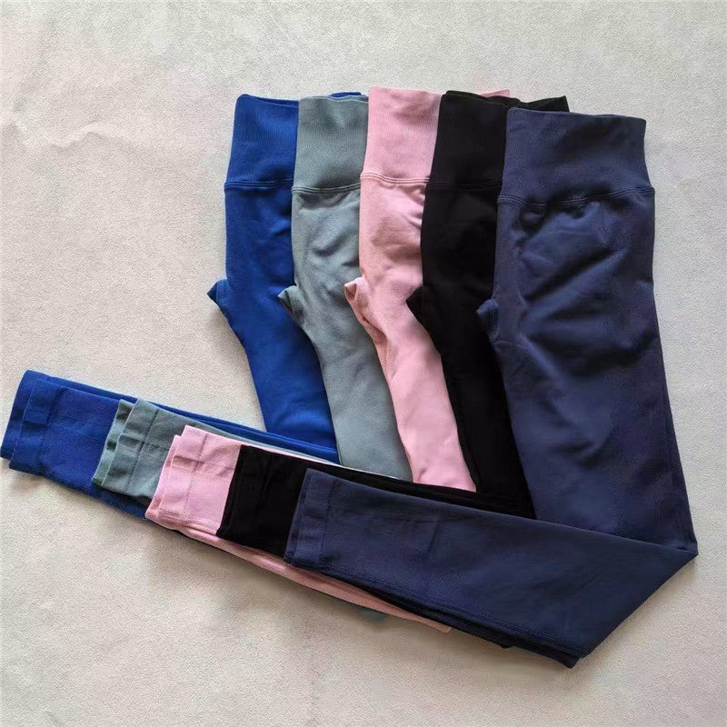 High Elastic Seamless Sporty Yoga Leggings, Butt Lifting, Tummy Control, Squat Proof Fitness Workout Tights