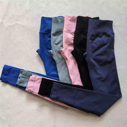 High Elastic Seamless Sporty Yoga Leggings, Butt Lifting, Tummy Control, Squat Proof Fitness Workout Tights