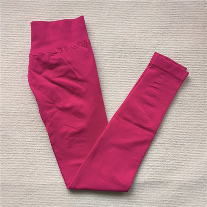High Elastic Seamless Sporty Yoga Leggings, Butt Lifting, Tummy Control, Squat Proof Fitness Workout Tights