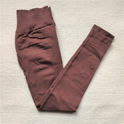 High Elastic Seamless Sporty Yoga Leggings, Butt Lifting, Tummy Control, Squat Proof Fitness Workout Tights