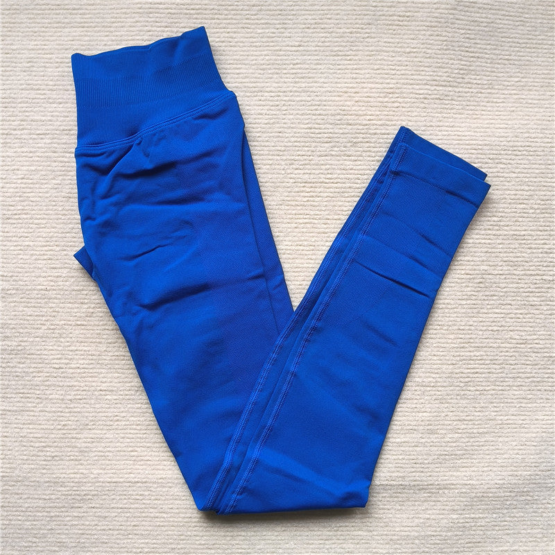 High Elastic Seamless Sporty Yoga Leggings, Butt Lifting, Tummy Control, Squat Proof Fitness Workout Tights