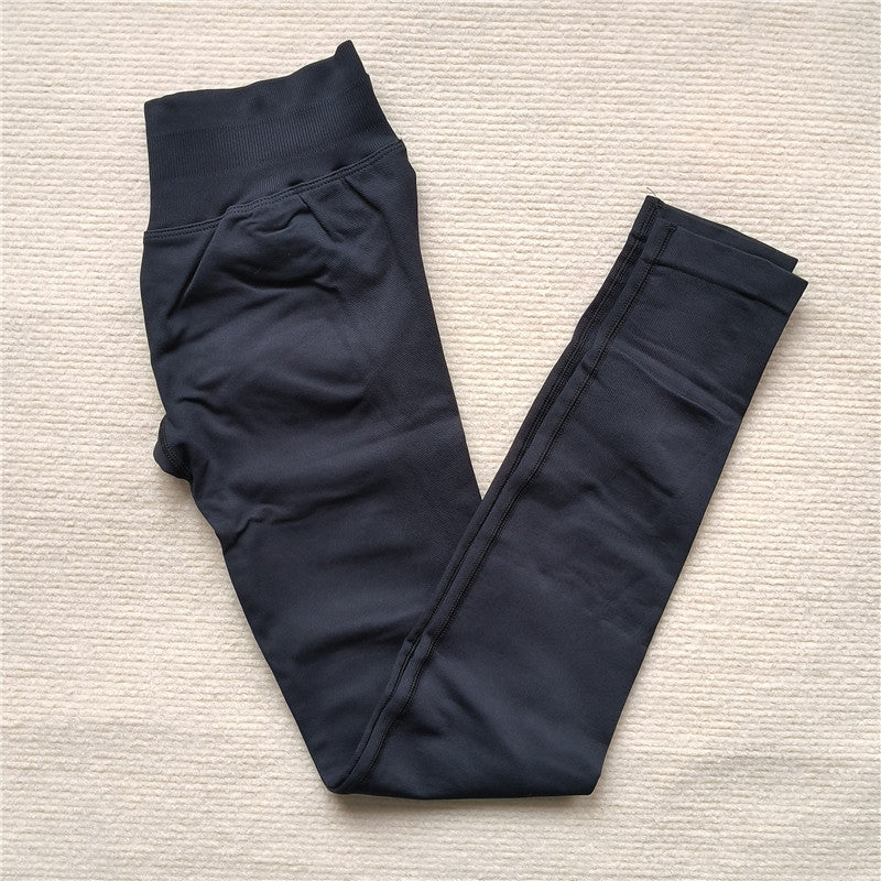 High Elastic Seamless Sporty Yoga Leggings, Butt Lifting, Tummy Control, Squat Proof Fitness Workout Tights