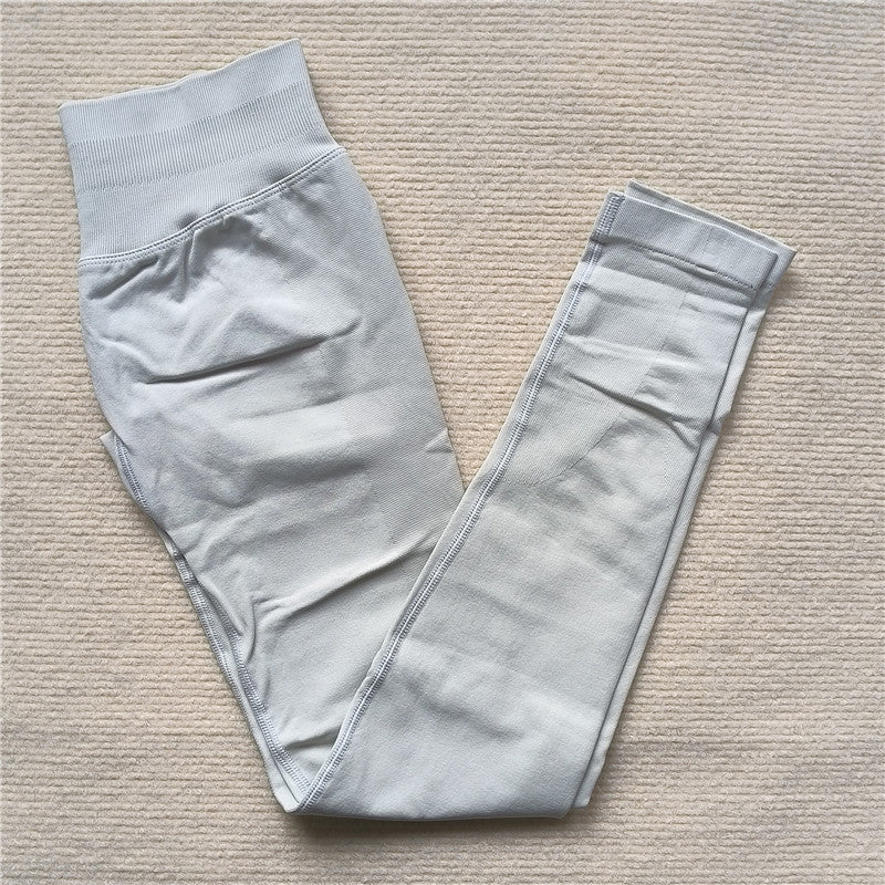 High Elastic Seamless Sporty Yoga Leggings, Butt Lifting, Tummy Control, Squat Proof Fitness Workout Tights