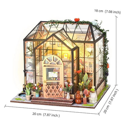 Mini Doll House Kit DIY Flower House 11