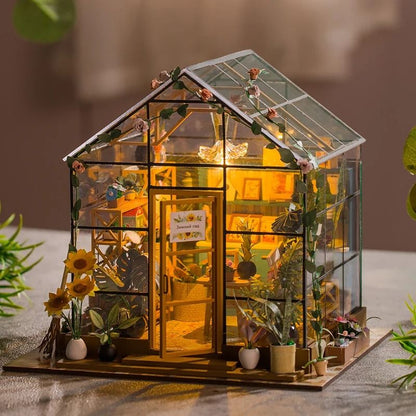 Mini Doll House Kit DIY Flower House 3
