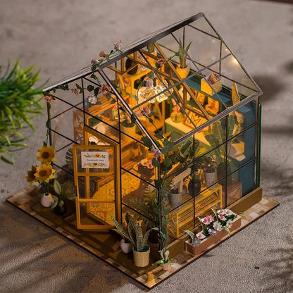 Mini Doll House Kit DIY Flower House 4