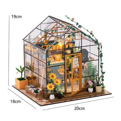Mini Doll House Kit DIY Flower House 5