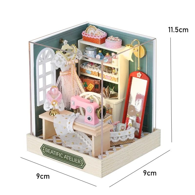 Mini Doll House Kit DIY Flower House 14