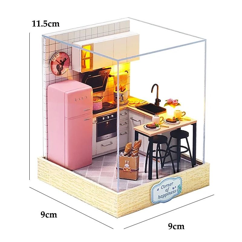 Mini Doll House Kit DIY Flower House 17