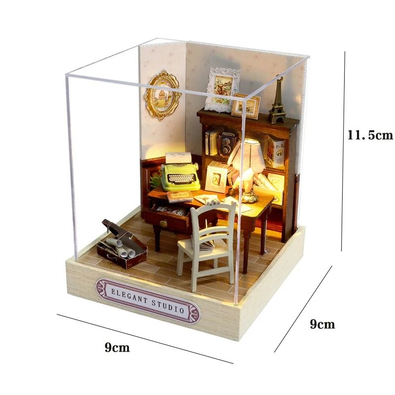 Mini Doll House Kit DIY Flower House 20