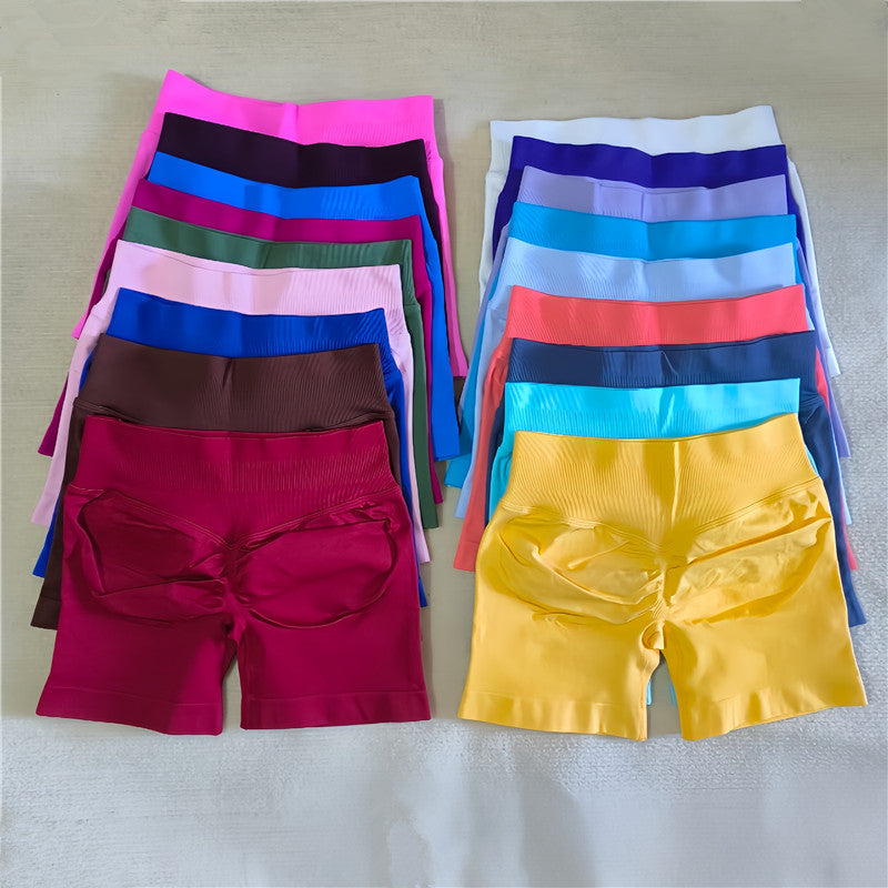 Scrunch Butt Gym Running Shorts for Women Seamless Biker Yoga Cycling Leggings