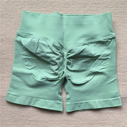 Scrunch Butt Gym Running Shorts for Women Seamless Biker Yoga Cycling Leggings