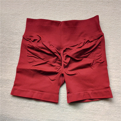 Scrunch Butt Gym Running Shorts for Women Seamless Biker Yoga Cycling Leggings