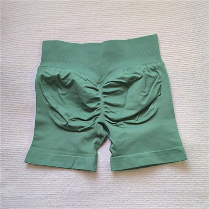 Scrunch Butt Gym Running Shorts for Women Seamless Biker Yoga Cycling Leggings
