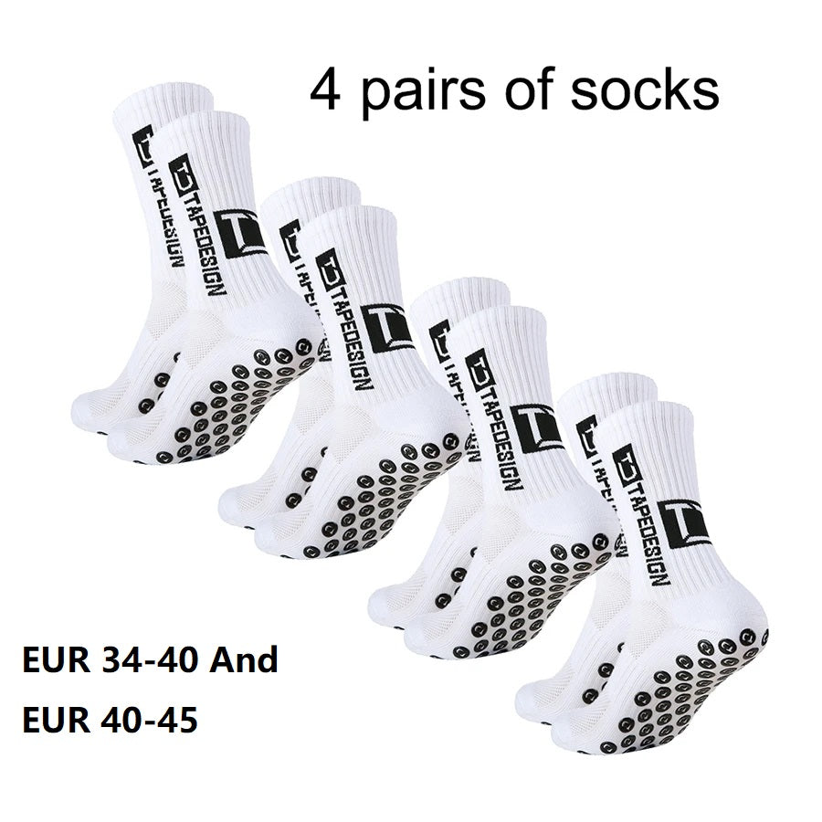 Non Slip TC Mid Tube Football Socks, Breathable Sports Training Socks for Soccer, Running, and Athletic Use