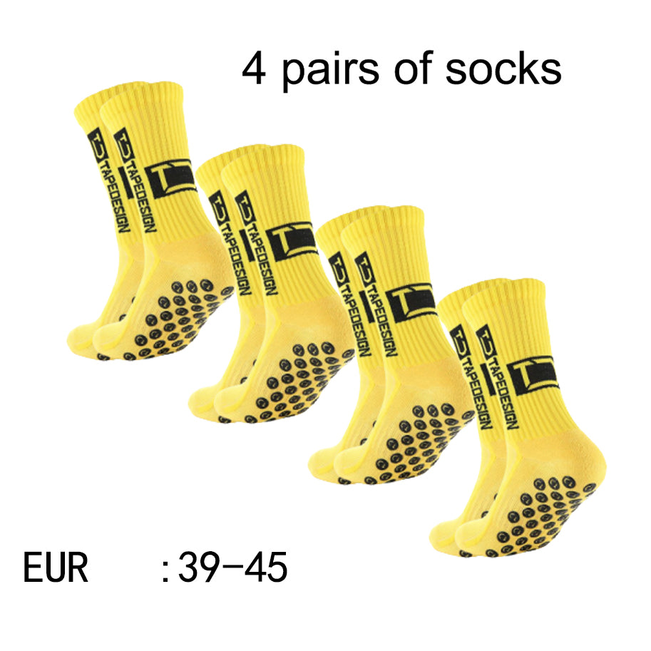 Non Slip TC Mid Tube Football Socks, Breathable Sports Training Socks for Soccer, Running, and Athletic Use