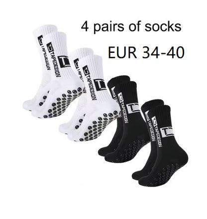 Non Slip TC Mid Tube Football Socks, Breathable Sports Training Socks for Soccer, Running, and Athletic Use