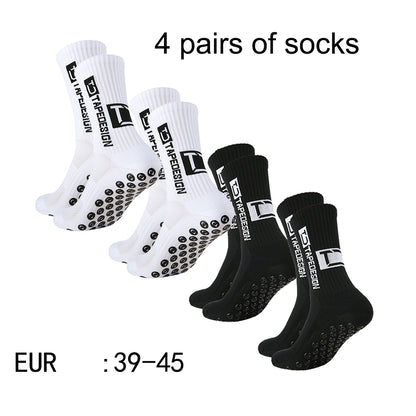 Non Slip TC Mid Tube Football Socks, Breathable Sports Training Socks for Soccer, Running, and Athletic Use
