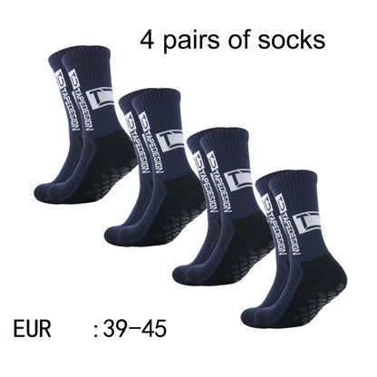 Non Slip TC Mid Tube Football Socks, Breathable Sports Training Socks for Soccer, Running, and Athletic Use