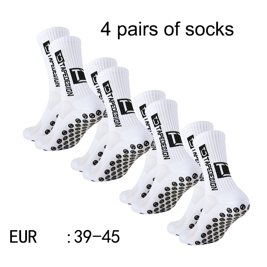 Non Slip TC Mid Tube Football Socks, Breathable Sports Training Socks for Soccer, Running, and Athletic Use