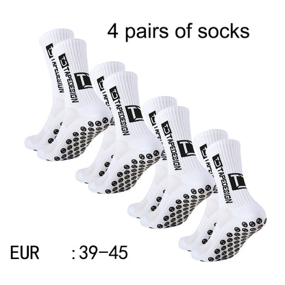 Non Slip TC Mid Tube Football Socks, Breathable Sports Training Socks for Soccer, Running, and Athletic Use