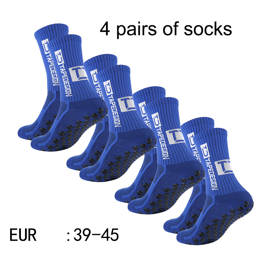Non Slip TC Mid Tube Football Socks, Breathable Sports Training Socks for Soccer, Running, and Athletic Use