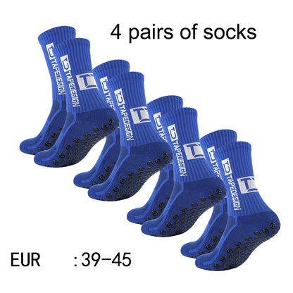 Non Slip TC Mid Tube Football Socks, Breathable Sports Training Socks for Soccer, Running, and Athletic Use
