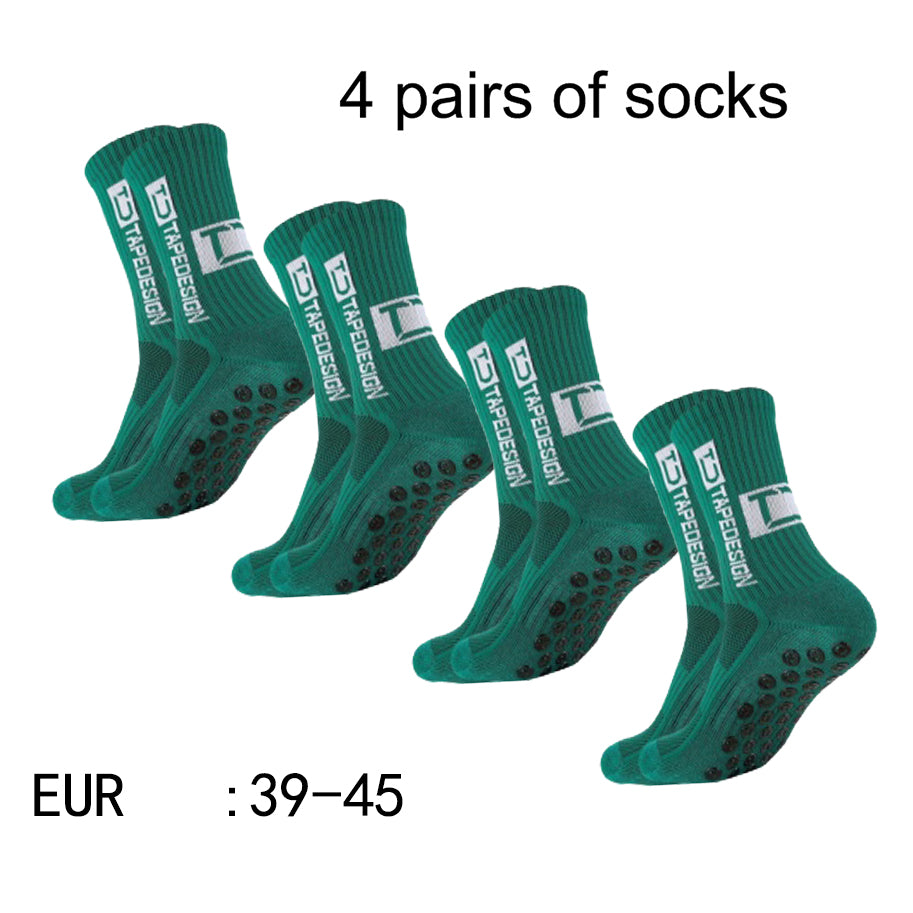 Non Slip TC Mid Tube Football Socks, Breathable Sports Training Socks for Soccer, Running, and Athletic Use