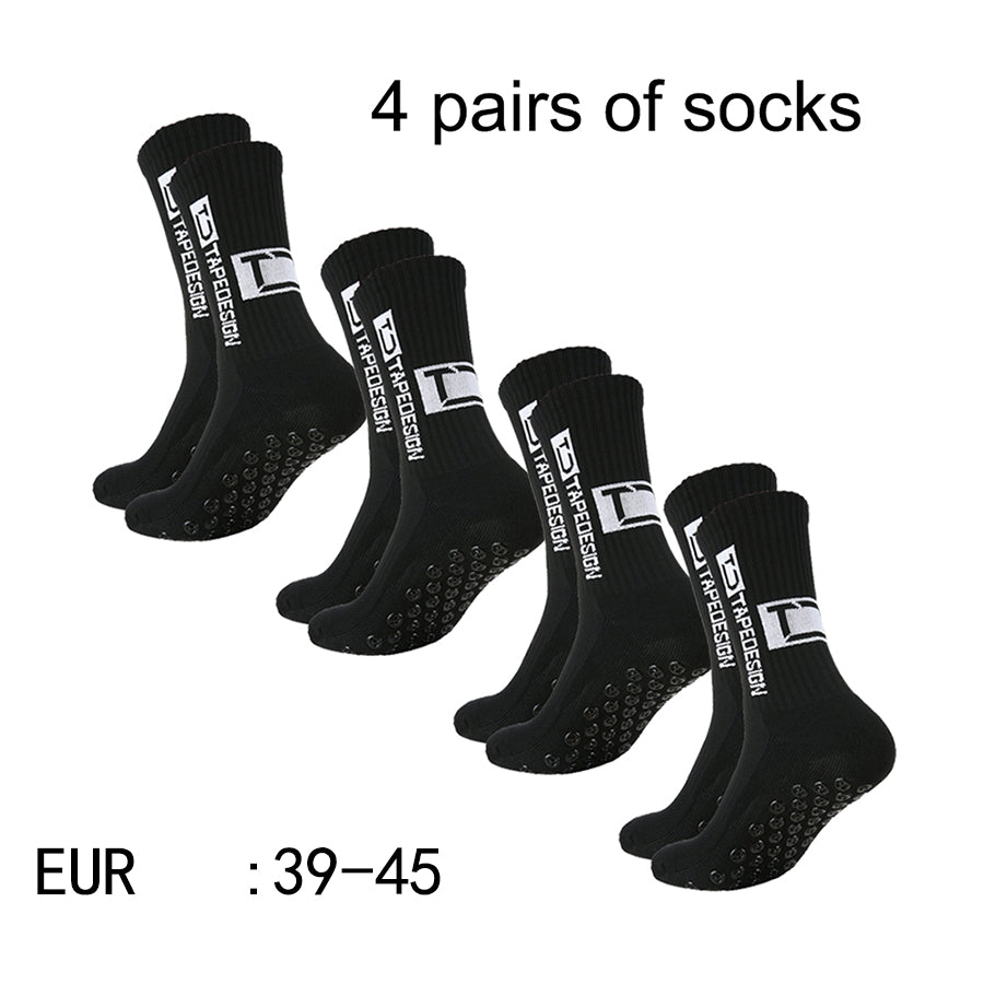 Non Slip TC Mid Tube Football Socks, Breathable Sports Training Socks for Soccer, Running, and Athletic Use