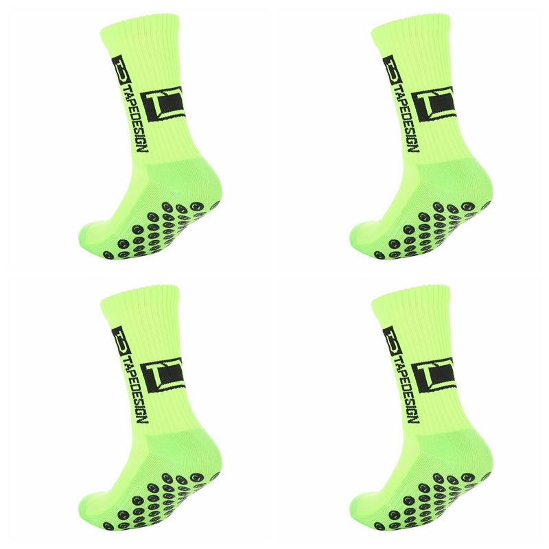 Non Slip TC Mid Tube Football Socks, Breathable Sports Training Socks for Soccer, Running, and Athletic Use