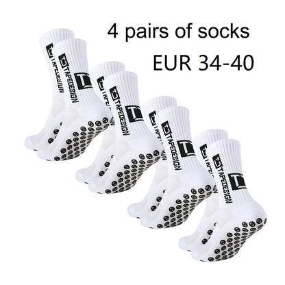 Non Slip TC Mid Tube Football Socks, Breathable Sports Training Socks for Soccer, Running, and Athletic Use