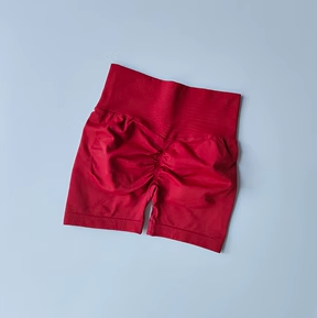 High Waist Peach Hip Lifting Sports Shorts Women, Slim Fit Running Yoga Gym Pants with Waist Tightening, Speed Dry