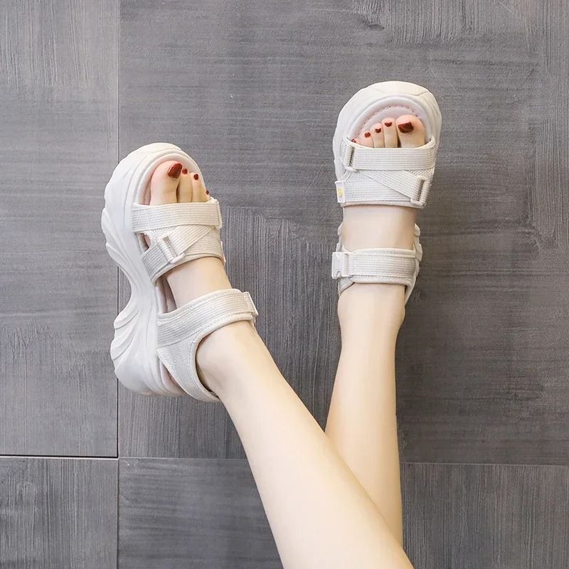 Womens ThickSoled Beach Sandals  Fashionable Breathable Summer Sneakers 3