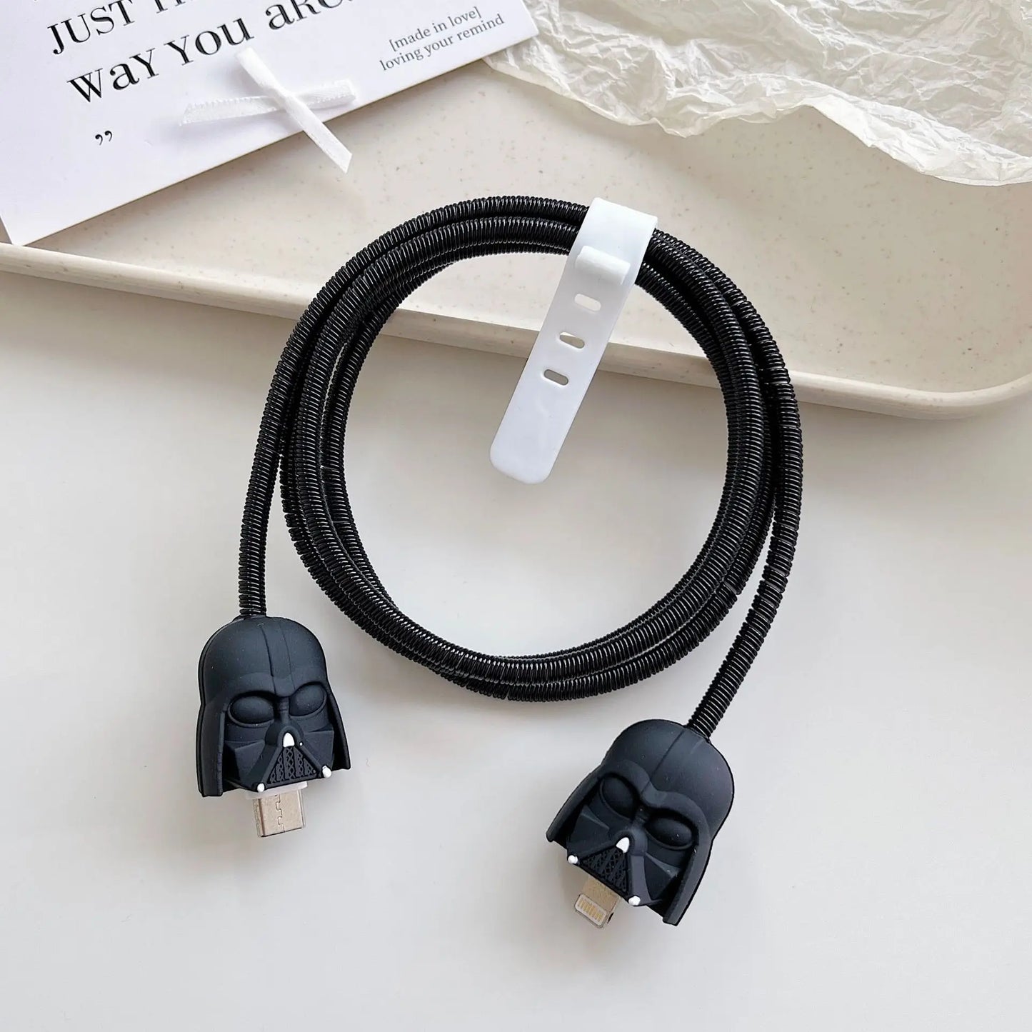 Cartoon Cable Protector for iPhone, Charger Cover & Data Line Winder, Stitch Style Charger Protection Guard