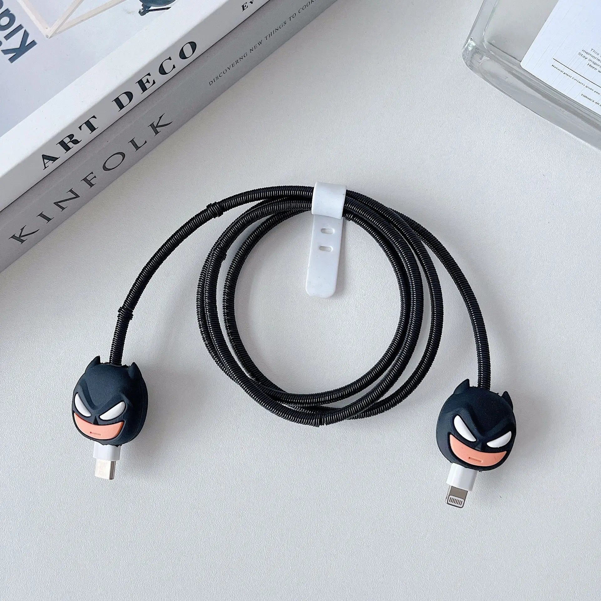 Cartoon Cable Protector for iPhone, Charger Cover & Data Line Winder, Stitch Style Charger Protection Guard
