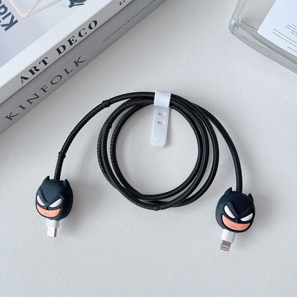 Cartoon Cable Protector for iPhone, Charger Cover & Data Line Winder, Stitch Style Charger Protection Guard