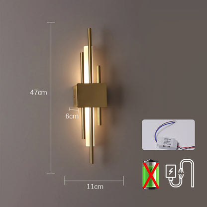 Nordic LED Wall Sconce Lamp Indoor, USB Plug in Light Bedroom Bedside, Modern Wall Lamp Decoration