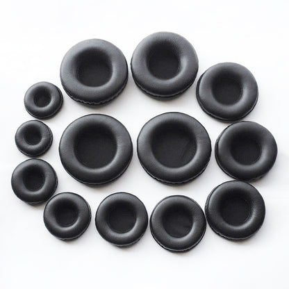 Universal 40mm–110mm Ear Pads For Headphones Covers, Soft Sponge Leather Foam Cushion Replacement Set