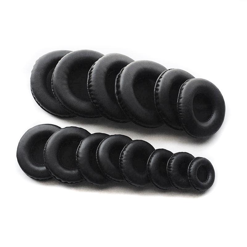 Universal 40mm–110mm Ear Pads For Headphones Covers, Soft Sponge Leather Foam Cushion Replacement Set