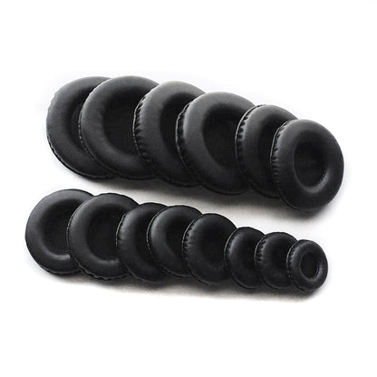 Universal 40mm–110mm Ear Pads For Headphones Covers, Soft Sponge Leather Foam Cushion Replacement Set