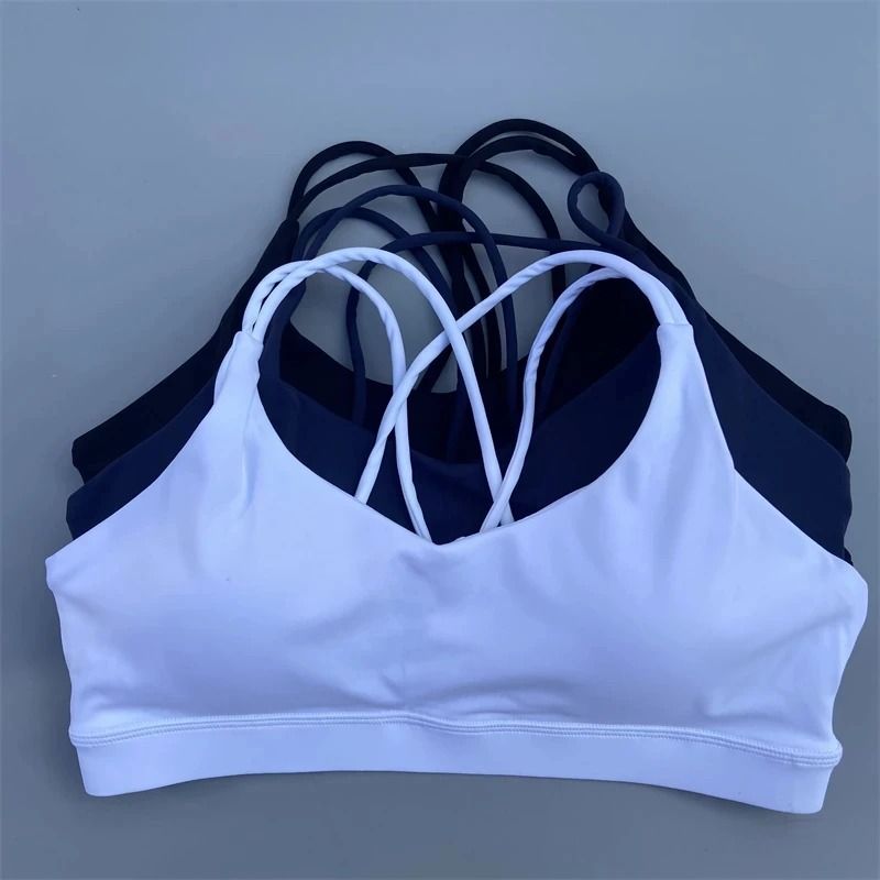 Solid Color High Strength Sports Bra With Chest Pad For Yoga And Gym Training 1