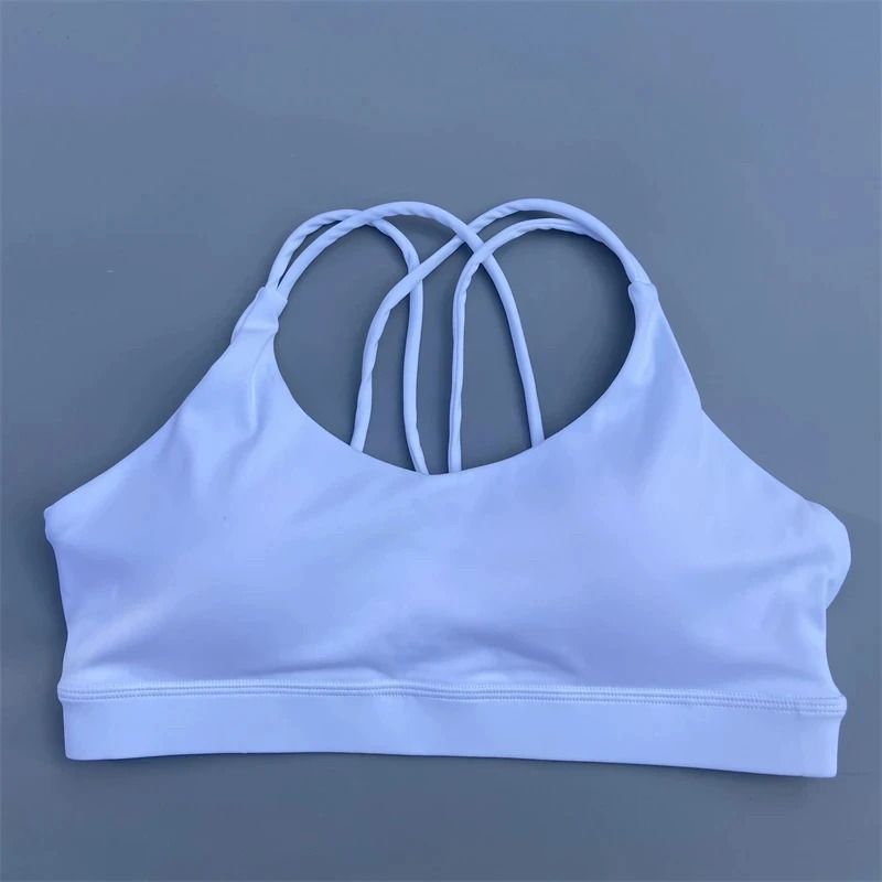 Solid Color High Strength Sports Bra With Chest Pad For Yoga And Gym Training 2