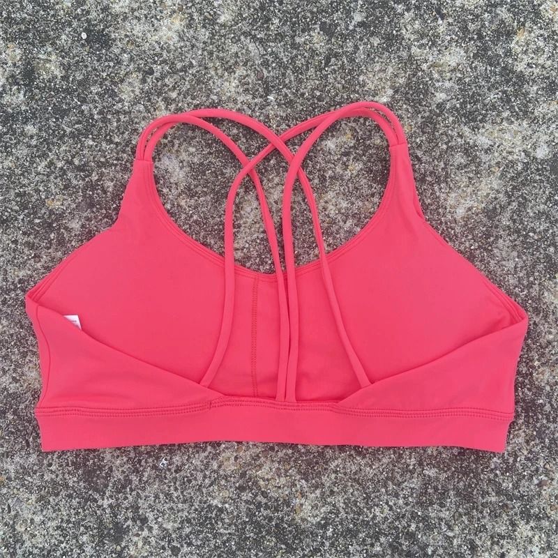 Solid Color High Strength Sports Bra With Chest Pad For Yoga And Gym Training 6
