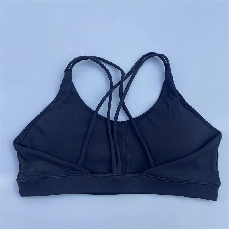 Solid Color High Strength Sports Bra With Chest Pad For Yoga And Gym Training 8